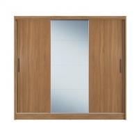 Guarda Roupa Casal MDF Demobile Dalila 3 Portas Com Espelho - 4