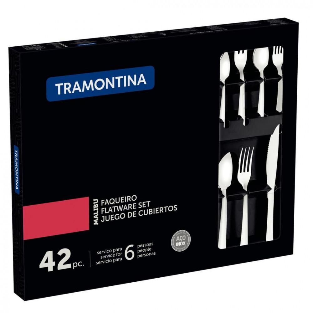 Faqueiro Tramontina Malibu 42 Peças Aço Inox Classic - 3