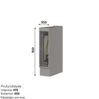 Balcão Henn Americana Porta Toalha 20cm S/ Tampo - 2