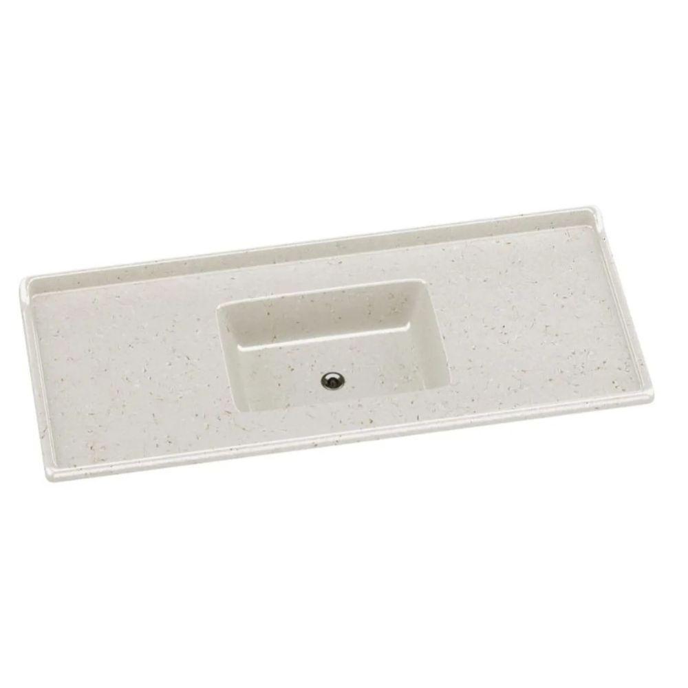 Conjunto Balcão de Cozinha Com Pia Granitada 3 Portas 1 Gaveta Poquema - 4