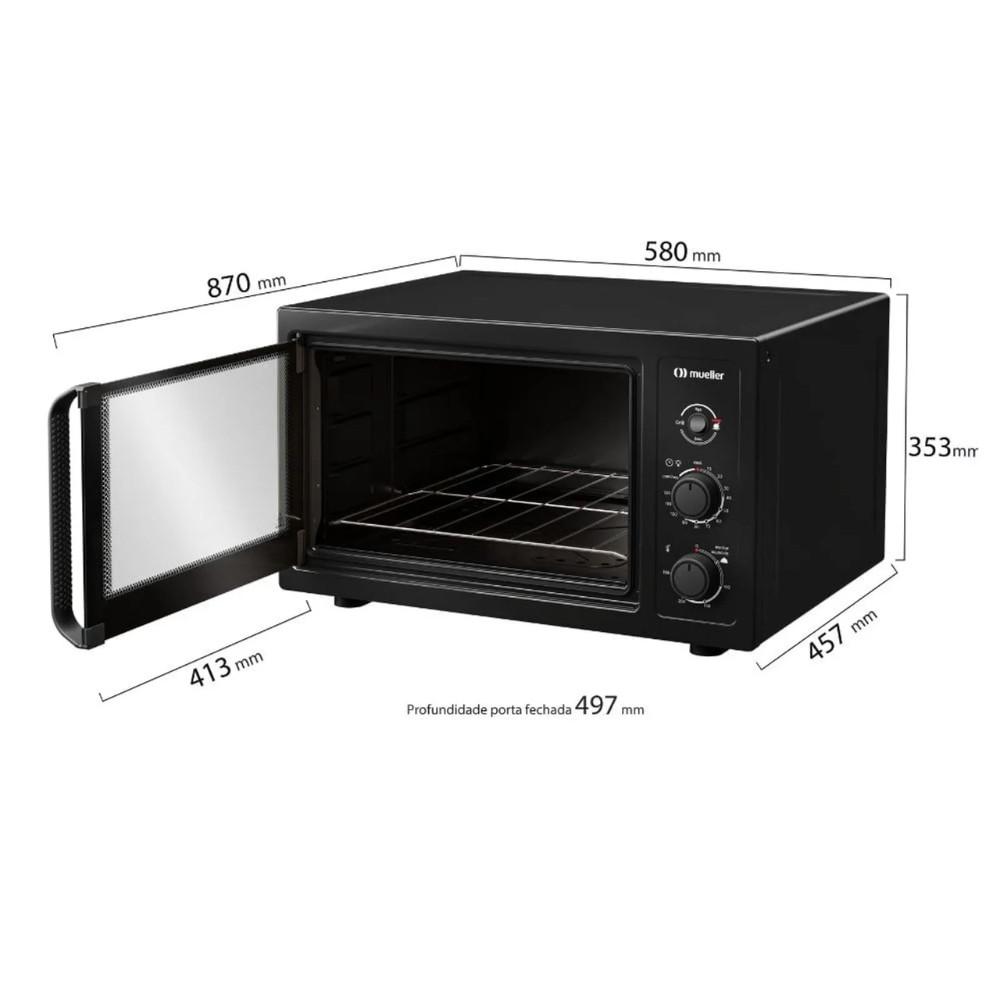 Kit Cooktop Mueller 4 Bocas Ultra Chama G5 e Forno Elétrico Mueller 50L MFB50B - 5