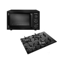 Kit Cooktop Mueller 4 Bocas Ultra Chama G5 e Forno Elétrico Mueller 50L MFB50B - 1