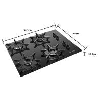 Kit Cooktop Mueller 4 Bocas Ultra Chama G5 e Forno Elétrico Mueller 50L MFB50B