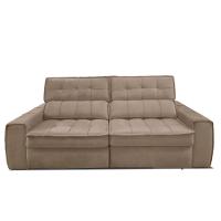 Sofá 254 cm 3 Lugares  Retrátil Reclinável Matielo América - 2