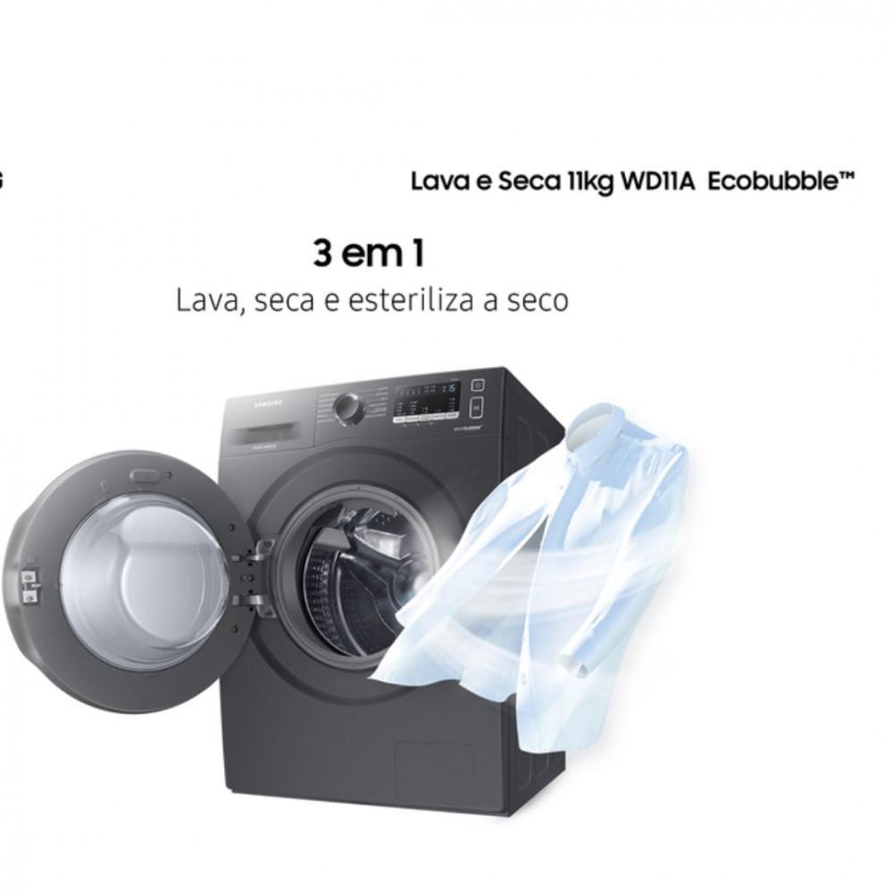 Lava e Seca Samsung 11kg Eco Bubble WD11A4453BX - 2
