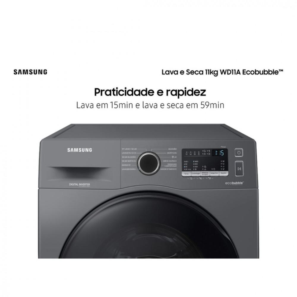 Lava e Seca Samsung 11kg Eco Bubble WD11A4453BX - 3