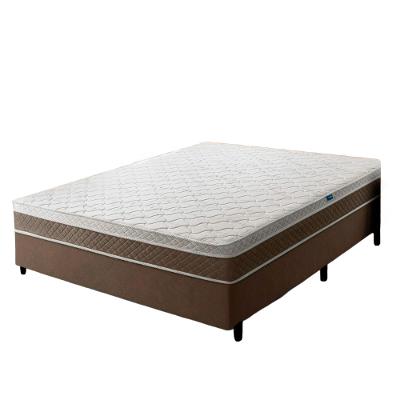 Kit Cama Box Casal Umaflex Marsala 138x188 Prince Sued