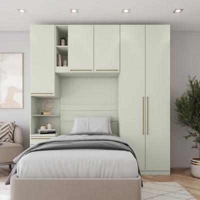 Conjunto Quarto Modulado Solteiro 3 Peças 5 Portas 6 Gavetas Seletto Henn