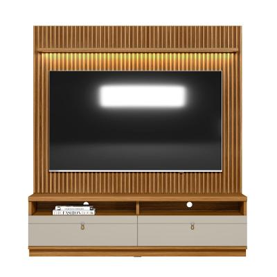 Rack Com Painel Para TV Até 75 Polegadas Ouro Preto Linea Brasil