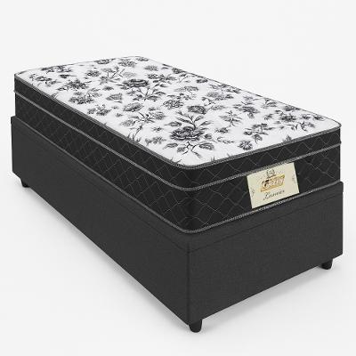 Conjunto Box Baú Solteiro Cama Auxiliar e Colchão Gazin Molas Bonnel