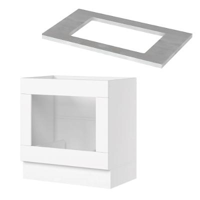 Balcão Forno Embutir Americana Henn 80 cm com Tampo para Cooktop Henn 80 cm