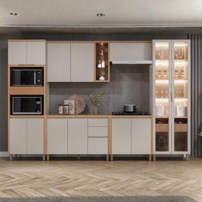 Conjunto de Cozinha Allure Linea Brasil 6 Peças 13 Portas 3 Gavetas