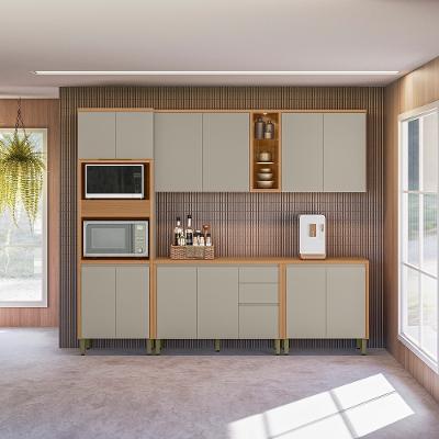 Cozinha Modulada Allure Linea Brasil 5 Peças MDF com Torre Quente e LED A01M4