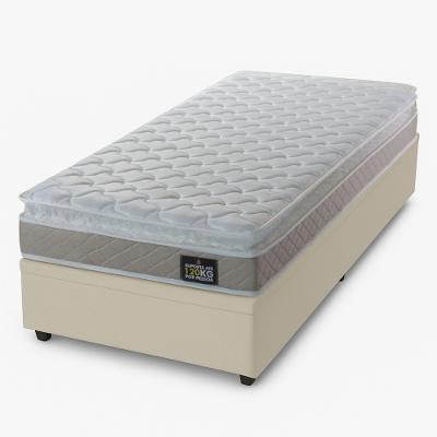 Conjunto Box Baú Prince Solteiro 88x188x46 com Cama Auxiliar e Colchão Hellen D33