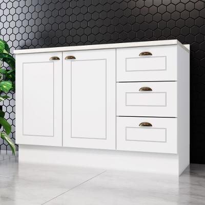 Balcão de Cozinha com Tampo Henn Americana 120cm 2 Portas Clássico