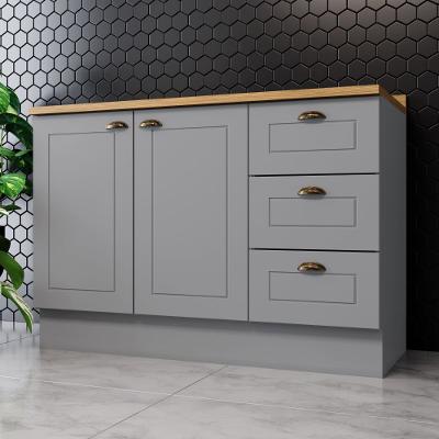 Balcão de Cozinha com Tampo Henn Americana 120cm 2 Portas Clássico
