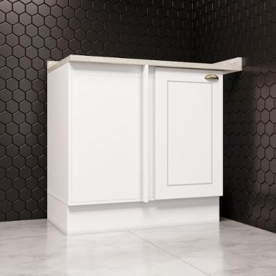 Balcão Canto Reto 1 Porta Americana Henn com Tampo MDF Americana Henn 94 cm