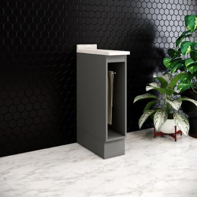 Armário Porta Toalha Americana Henn 20 cm com Tampo para Balcão