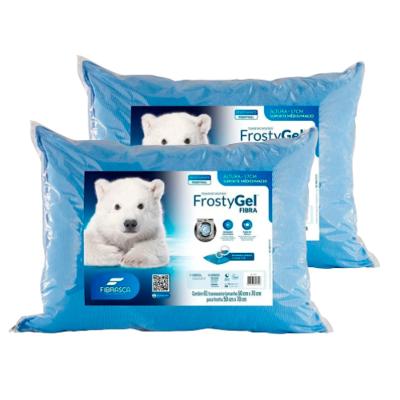 Kit Dois Travesseiros Fibrasca Frostygel Fibra