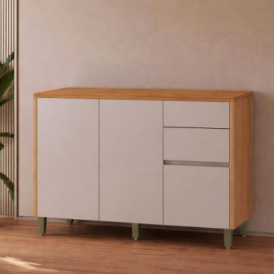 Balcão de Cozinha 2 Portas 3 Gaves com Tampo 120cm Allure Linea Brasil