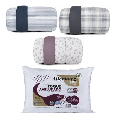 Conjunto Edredom Casal Dupla Face e Dois Travesseiros Altenburg New Confort