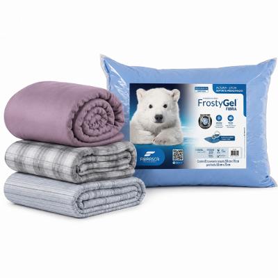 Conjunto Travesseiro Fibrasca Frostygel com Edredom Altenburg New Confort