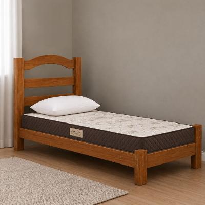 Conjunto Cama Solteiro Arauna com Colchão Ecoflex Ecoline e Travesseiro Altenburg 88 x 188cm