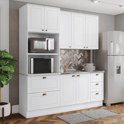 Cozinha Compacta 3 Peças 100% MDF 7 Portas 5 Gavetas Americana Henn