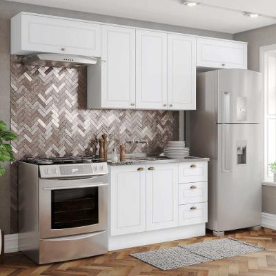 Cozinha Compacta 4 Peças 100% MDF 7 Portas 3 Gavetas Americana Henn