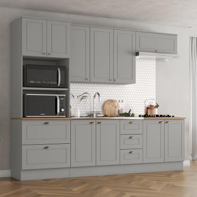Cozinha Compacta 6 Peças 100% MDF 10 Portas 5 Gavetas Americana Henn