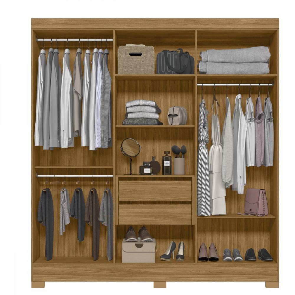 Guarda Roupa 6 Portas 2 Gavetas Moval Valença - 3