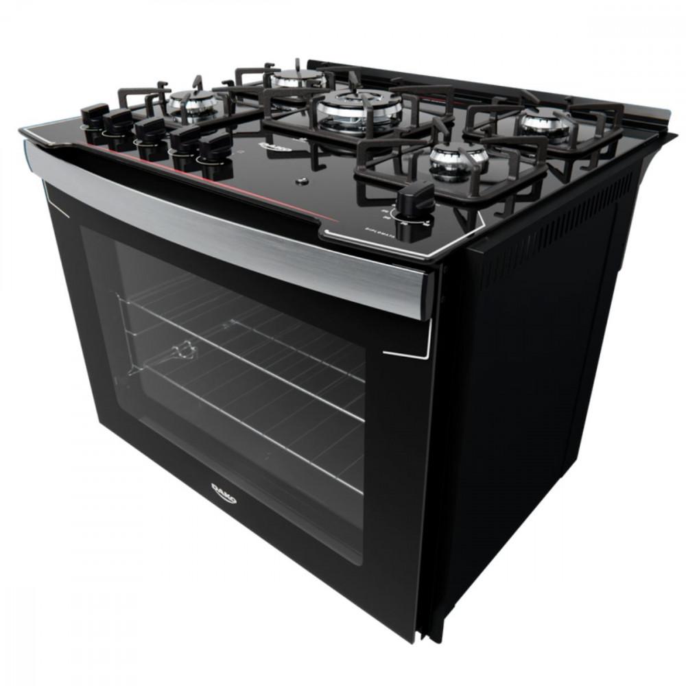 Fogão de Embutir 5 Bocas Dako com Mesa de Vidro Diplomata - 3