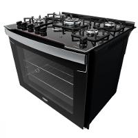 Fogão de Embutir 5 Bocas Dako com Mesa de Vidro Diplomata - 3