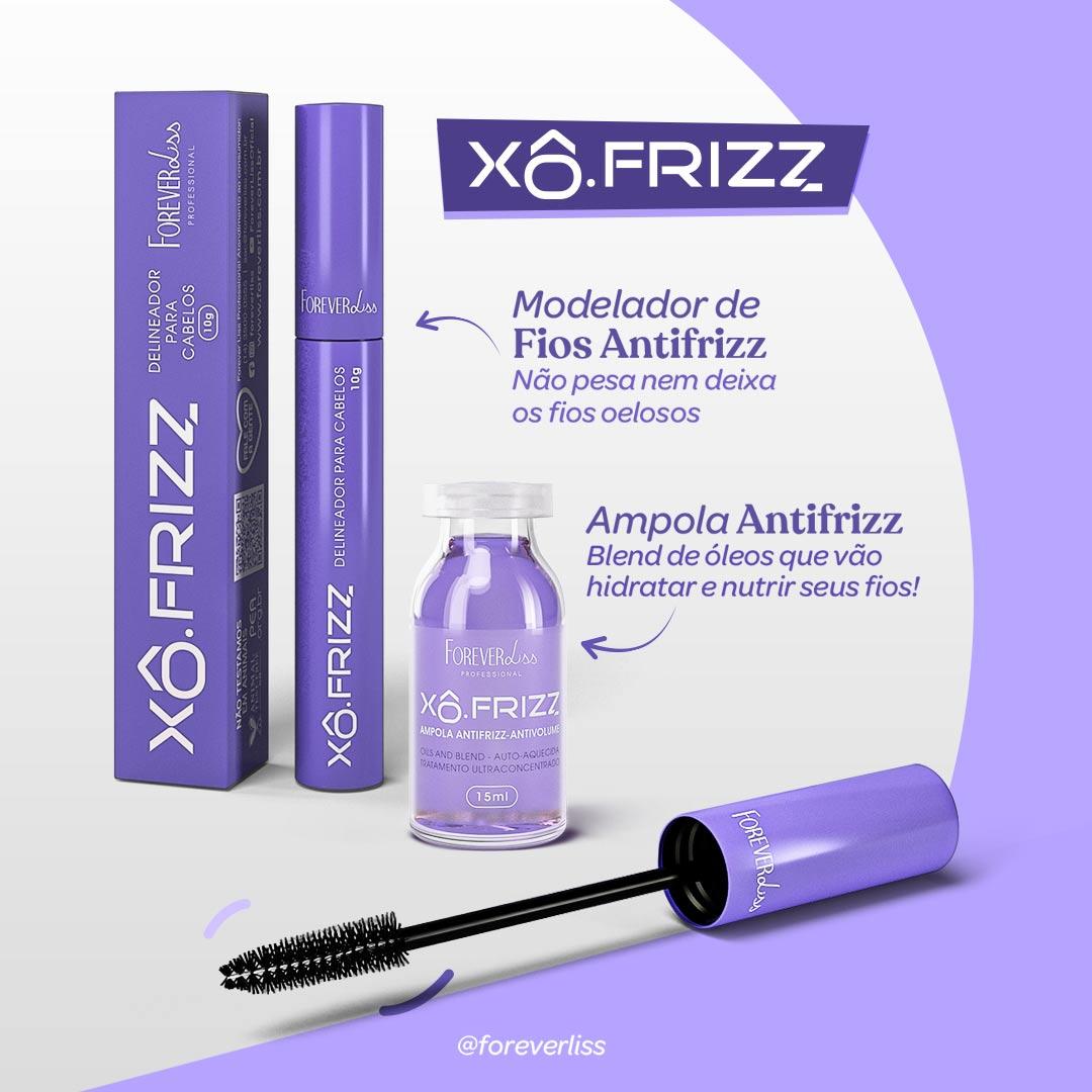 Kit Modelador de Fios e Ampola Capilar Xô Frizz Forever Liss - 5