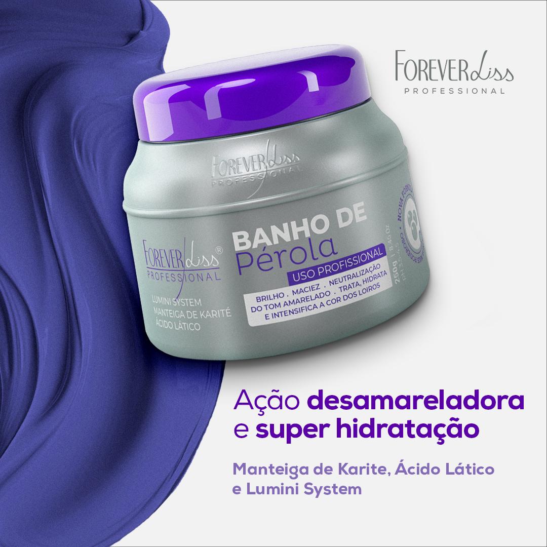 Kit Máscara Banho de Pérola Com Reconstrutor Sos Forever Liss - 4