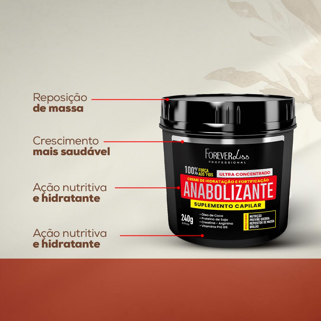Kit Máscara Uti E Anabolizante Forever Liss - 3