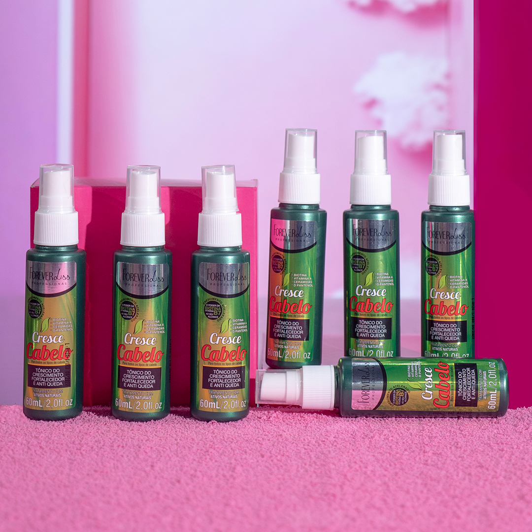 Kit Vinagre Capilar Com Tônico Cresce Cabelo Forever Liss - 6