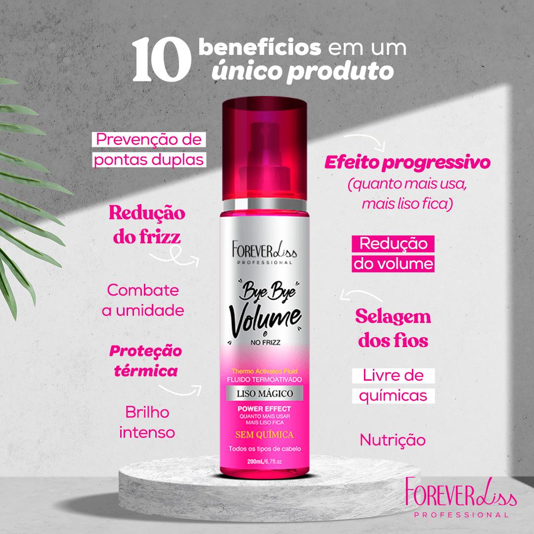 Kit Protetor Térmico Com Escova Desembaraçadora Forever Liss - 3