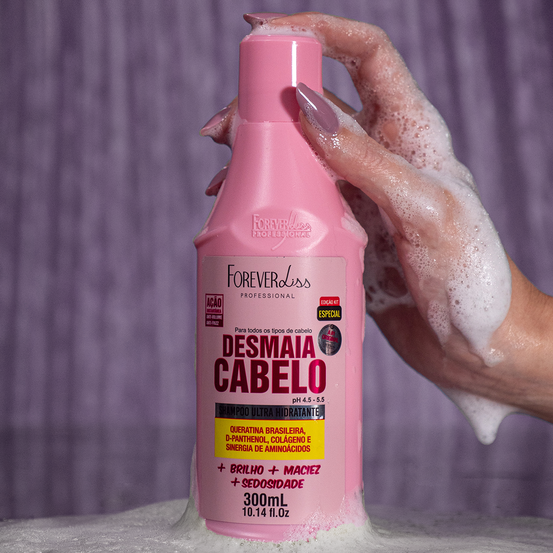 Kit Desmaia Cabelo com Shampoo, Máscara 200g e Condicionador - 4