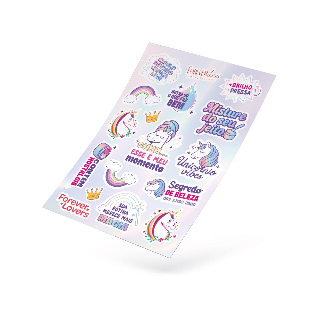 Kit Nutrição Magia de Unicórnio GANHE Adesivos Forever Liss - 7
