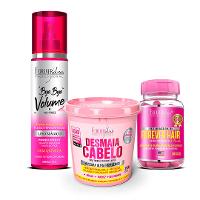 Kit No Frizz Com Desmaia 250G Bye Bye Volume E Forever Hair - 1