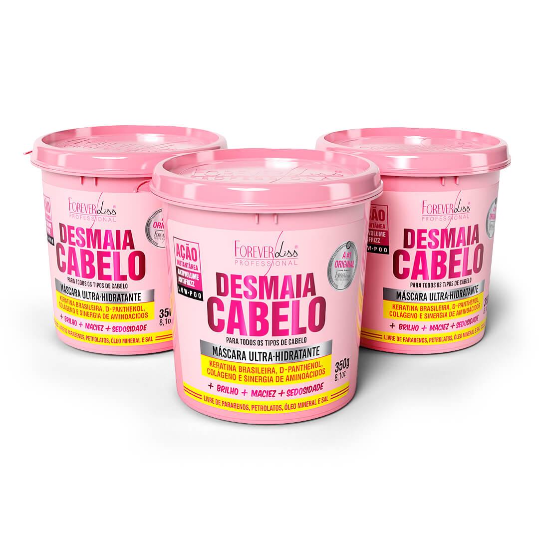 Combo com 3 Máscaras Desmaia Cabelo Forever Liss 350g - 1