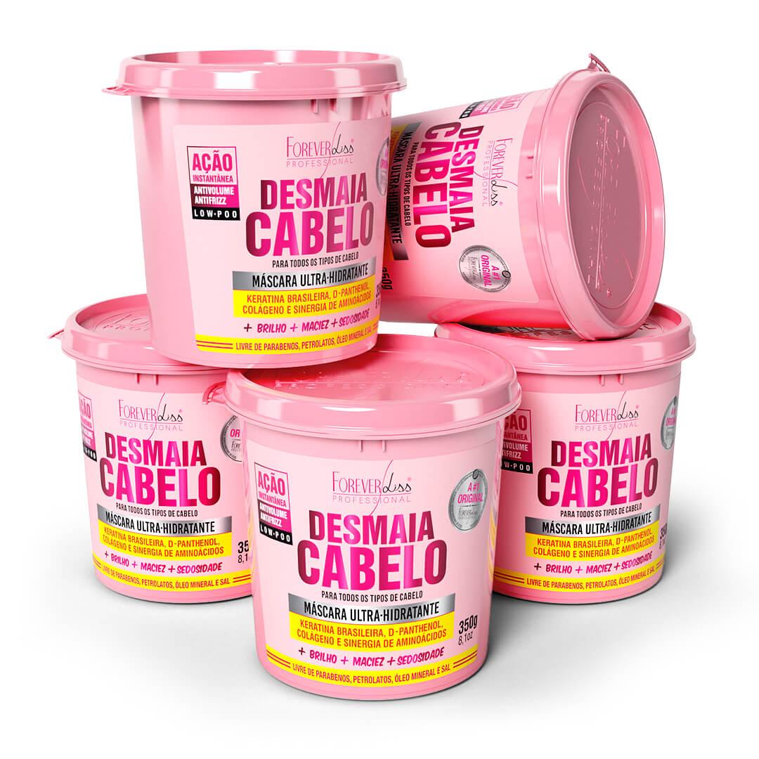 Combo Com 5 Máscaras Desmaia Cabelo Forever Liss 350G - 1