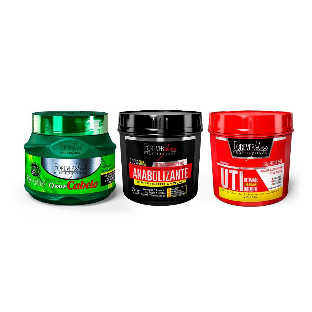 Kit Cronograma Capilar Crescimento Forever Liss - 1