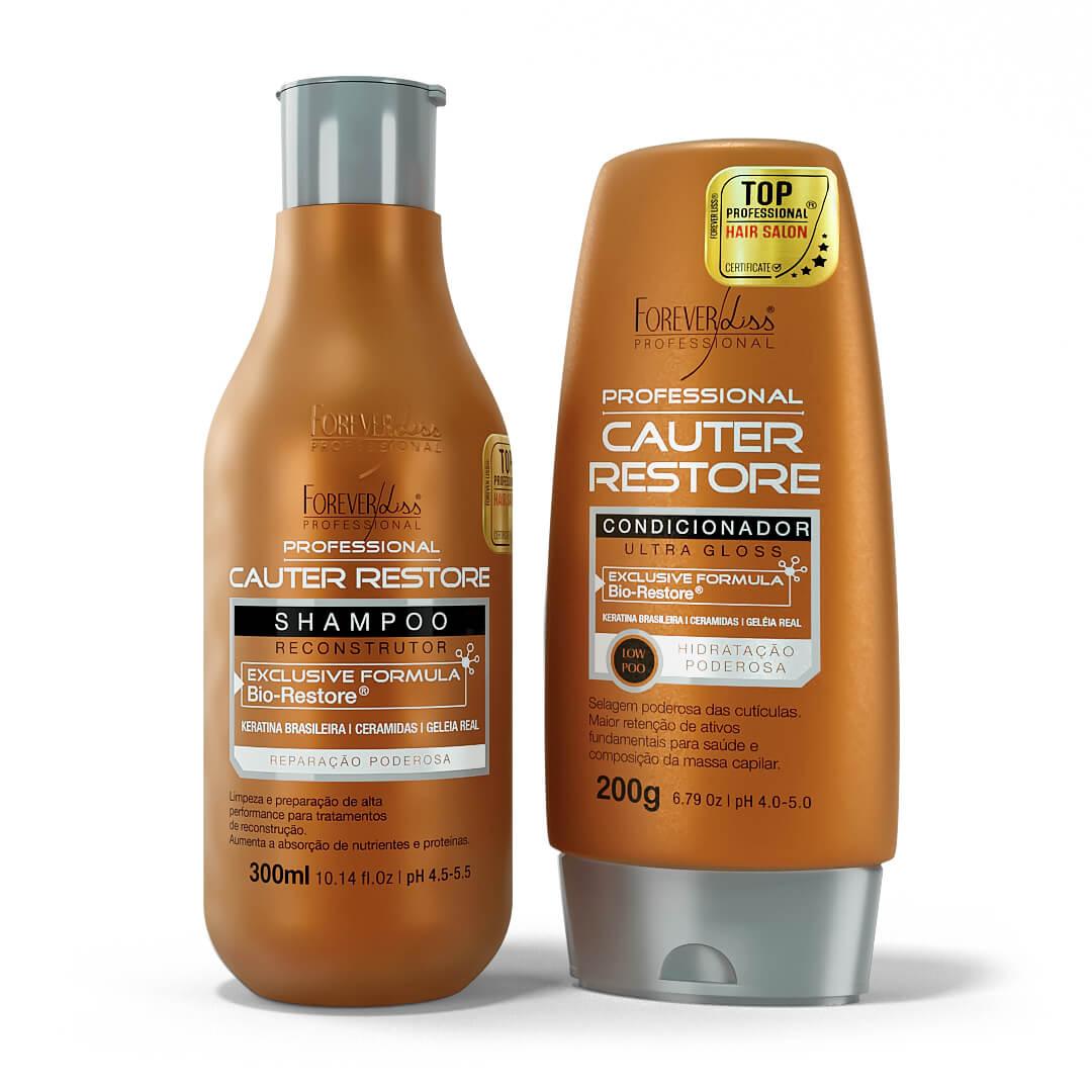 Kit Shampoo e Condicionador Cauterização Forever Liss - 1