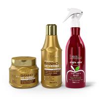Kit Banho de Verniz e Vinagre de Maça Forever Liss - 1