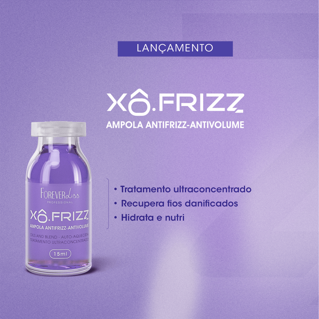 Kit de Ampola Xô Frizz e Desmaia Cabelo 2.0 Forever Liss - 5
