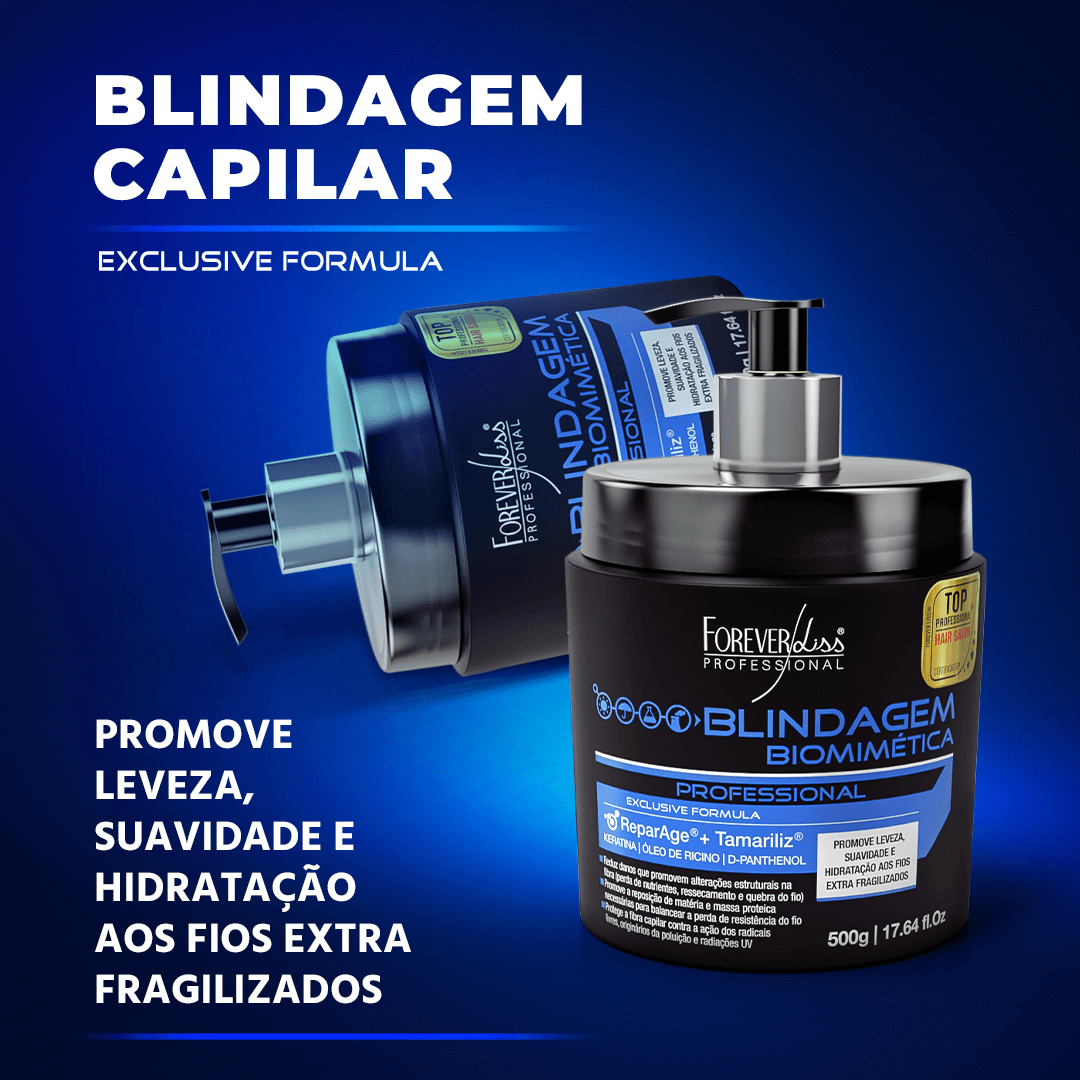 Kit Escova Semi Definitiva Zero com Blindagem Forever Liss - 5