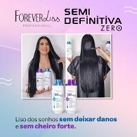 Kit Escova Semi Definitiva Zero com Blindagem Forever Liss - 2