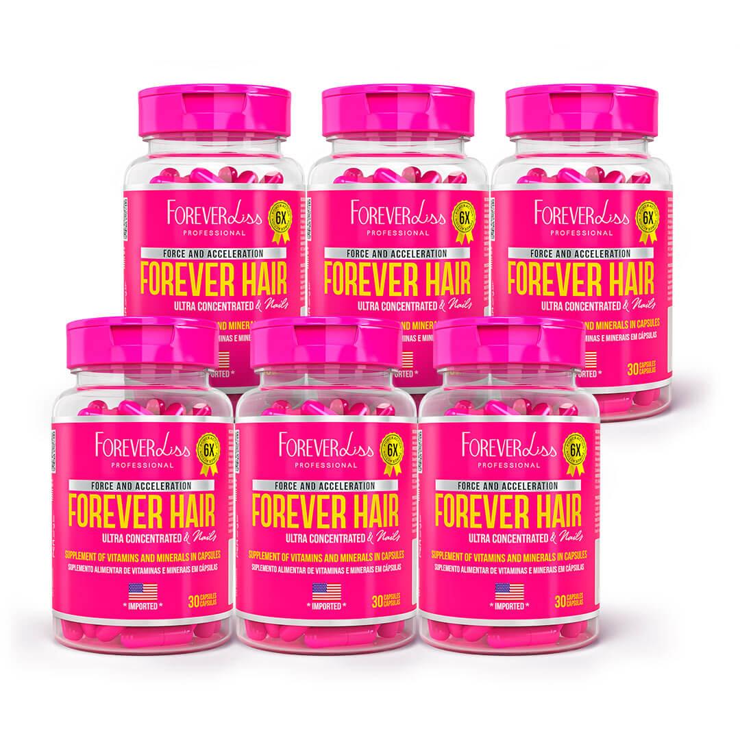 Combo Tratamento 6 Meses Forever Hair Crescimento Capilar - 1